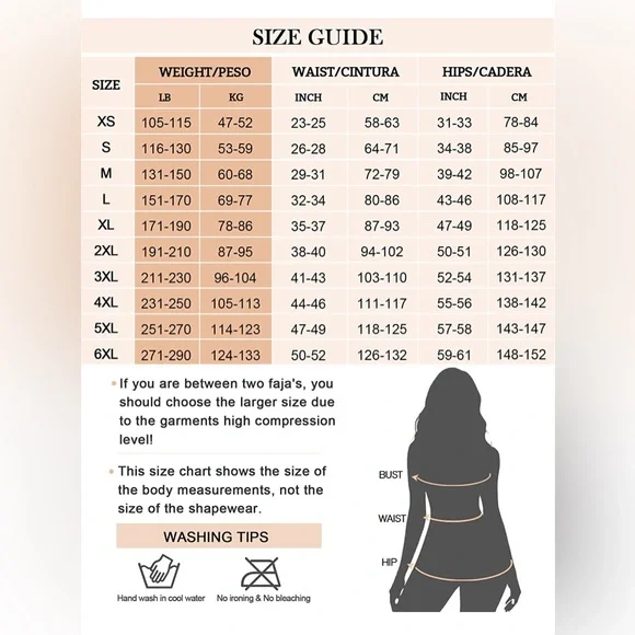 Faja Body Shaper size S- Black Color - Picture 6 of 7